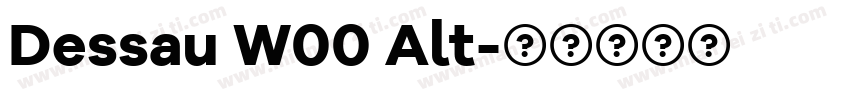 Dessau W00 Alt字体转换